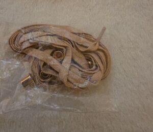 Stylish Tan Lace-Up Belt